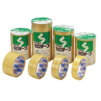 日本製 SCKISUI 積水牌 玻璃紙 膠帶  12 mm(寬)x35M(長) 10捲入 /束 NO.252