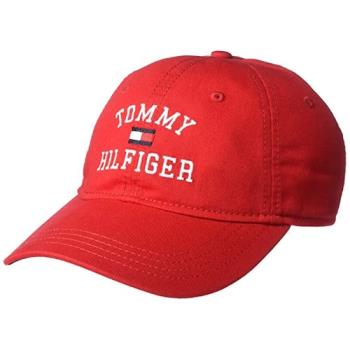Tommy Hilfiger 2022男時尚標誌款紅色棒球帽