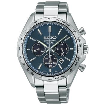 SEIKO精工 太陽能 簡約經典時尚腕錶 V175-0FA0B / SBPY163J