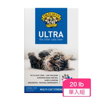  DR.ELSEY’S貓艾歐｜貓砂冠軍藍標-UNTRA強效除臭 20磅 /盒 x (單入組)