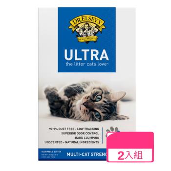  DR.ELSEY’S貓艾歐｜貓砂冠軍藍標-UNTRA強效除臭 20磅 /盒 x (兩入組)