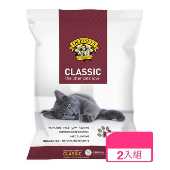 DR.ELSEY’S貓艾歐｜貓砂經典紅標-CLASSIC低敏除臭18磅/包 x (兩入組)