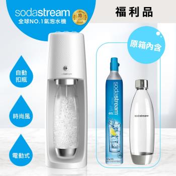 Sodastream 電動式氣泡水機Spirit One Touch(2色)-網-保固2年 (福利品)