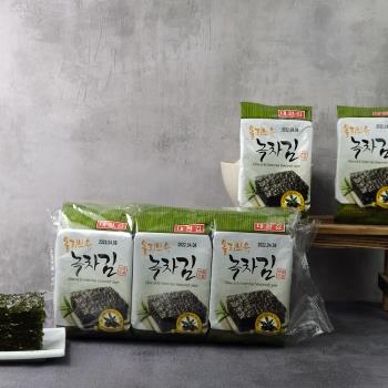 【韓味不二】韓國大川  橄欖油綠茶海苔(9入)X6袋組