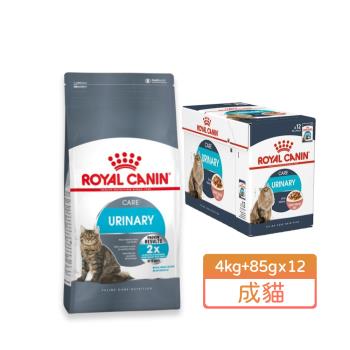 【ROYAL 法國皇家】UC33泌尿道保健成貓4KG+UC33W泌尿保健貓專用濕糧85Gx12包