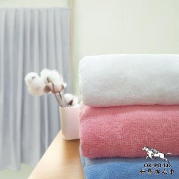 【OKPOLO】台灣製造純棉毛巾被-1條入(最大的浴巾毛巾被)