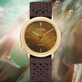 CITIZEN星辰 光動能 自然共舞結構色腕錶 EM1003-48X