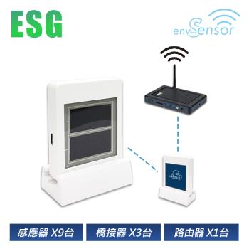 envSensor★ESG專用環境監控感測器Environment Sensor [大範圍感測][任何角落皆可偵測][可偵測溫度/濕度/噪音]
