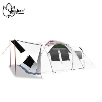 【 Outdoorbase】 彩繪天空2E帳篷 2-5人  (耐水壓抗UV帳篷 拱型雙透氣窗設計 加開4側門)