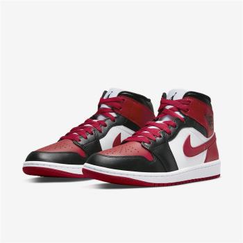 Nike Wmns Air Jordan 1 Mid 女鞋 男鞋 黑 紅 Bred Toe 芝加哥 AJ1 BQ6472-079 [ACS 跨運動]
