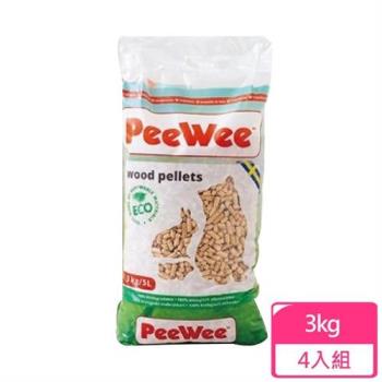 PeeWee 必威-強效松木砂 3kg（4包組）(PW-300)