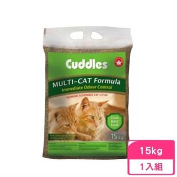 Cuddles 諾美利加-七星級呵護凝結香味貓砂-花香味 15kg（凝結型貓砂）                  