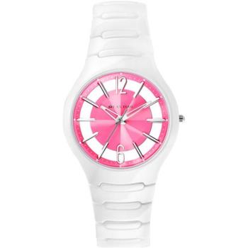 RELAX TIME RT26 鏤空陶瓷腕錶-粉紅x白/37mm (RT-26-50)