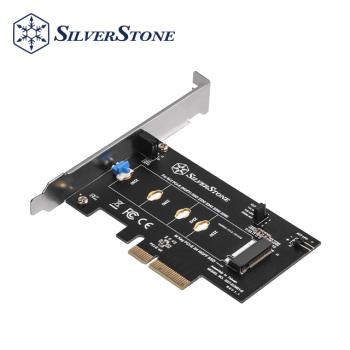 SilverStone 銀欣 ECM21-E M.2 PCIe/NVMe SSD轉PCIe x4免螺絲轉接卡