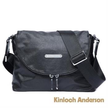 【Kinloch Anderson】Galaxy 圓弧拉鍊袋斜側背包(黑色)
