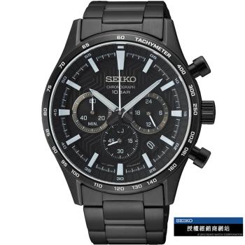 SEIKO 精工 CS系列 競速賽車計時腕錶-(8T63-00Y0SD/SSB415P1)