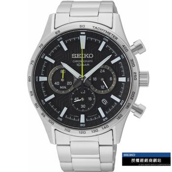 SEIKO 精工 競速賽車計時腕錶-(8T63-00Y0D/SSB413P1)