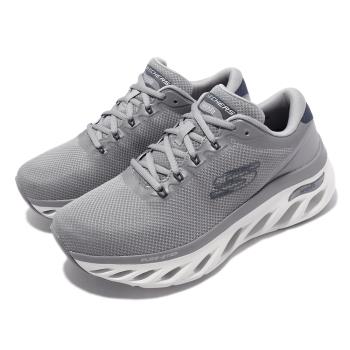 Skechers 氣泡鞋 Arch Fit Glide-Step-Highlighter 男鞋 灰 白 健走 232321GRY [ACS 跨運動]