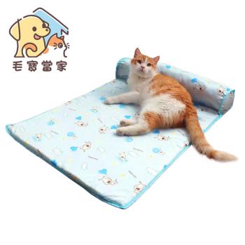 (毛寶當家) 寵物靠枕冰絲涼墊S號 冰絲墊 涼感墊 涼感床 寵物涼墊