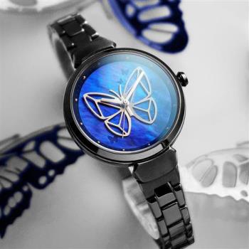 RELAX TIME 年度設計錶款 蛻變系列 大紫蛺蝶限定手錶-藍 (RT-95-5)