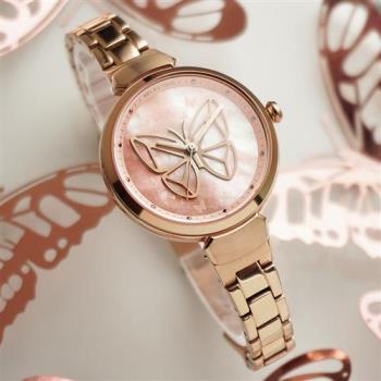 RELAX TIME 年度設計錶款 蛻變系列 蝴蝶手錶-櫻花粉 (RT-95-2)