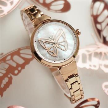 RELAX TIME 年度設計錶款 蛻變系列 蝴蝶手錶-經典白 (RT-95-1)