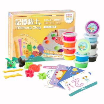 mamayo 無毒記憶黏土12色工具組(含壓模、牌卡、擬人配件組、操作手冊)台灣製