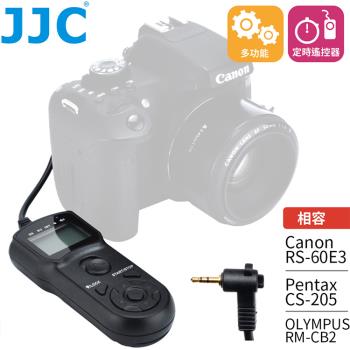 JJC佳能Canon副廠定時快門線遙控器TM-C(相容原廠RS-60E3賓得士CS-205奧林巴斯RM-CB2)適R6 R7 R8 R10 M6 M5