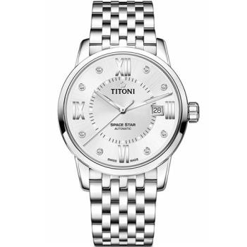 TITONI 梅花錶 天星系列 經典機械錶-銀/40mm (83538 S-099)