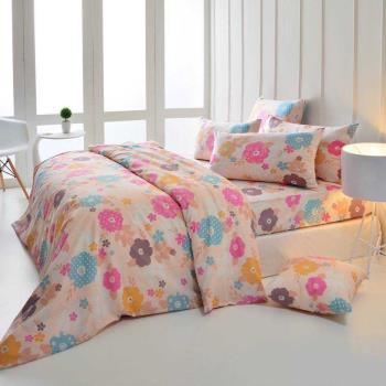 Galatea葛拉蒂 台製純棉三件式雙人床包組-愛戀花漾