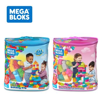 【Mega Bloks 美高積木】80片積木袋(2色選擇)