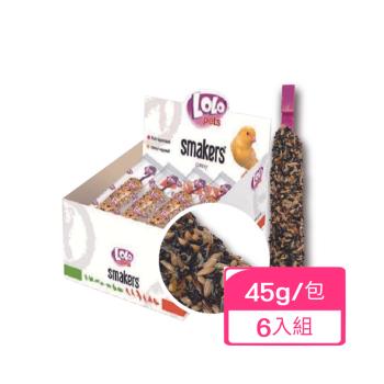 歐洲LOLO-金絲雀棒棒糖(蜂蜜/綜合水果) 45g/包 x (6入組)