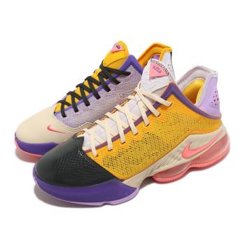 Nike 籃球鞋 Lebron XIX Low EP 男鞋 紫 金 洛杉磯 湖人 Lakers LBJ DO9828-500 [ACS 跨運動]
