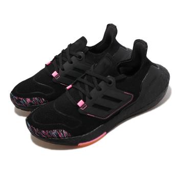 adidas 慢跑鞋 Ultraboost 22 W 女鞋 黑 粉紅 針織 緩震 襪套式 運動鞋 愛迪達  GX5927 [ACS 跨運動]