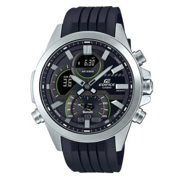 【CASIO 卡西歐】EDIFICE 藍牙智慧連線 男錶 樹脂錶帶 防水100米 ECB-30P(ECB-30P-1A)