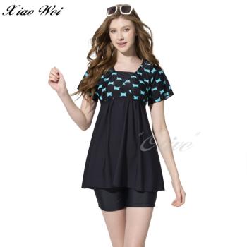 【沙兒斯品牌】流行大女二件式短袖裙款泳裝 NO.B9222168(現貨+預購)