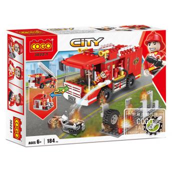 COGO積木 城市百變系列 消防車-3022-1