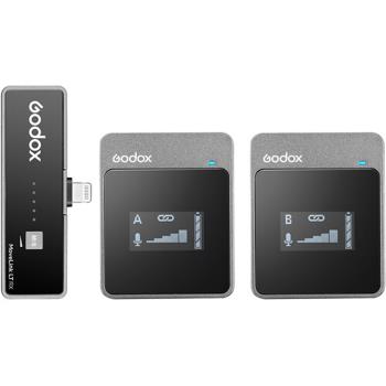 Godox 神牛 Movelink 2.4GHz 迷你無線收音 麥克風 1對2 LT2 Kit Lightning接口(iphone專用 公司貨)