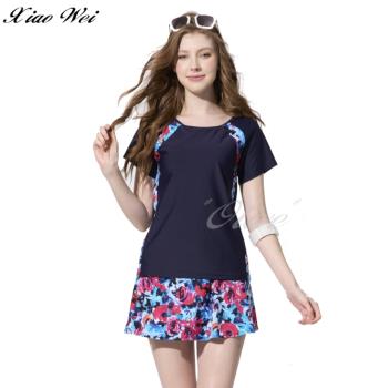 【SARBIS 沙兒斯品牌】流行大女二件式短袖裙款泳裝 NO.B9222118(現貨+預購)