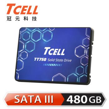 TCELL冠元 TT750 480GB 2.5吋 SATA III SSD固態硬碟