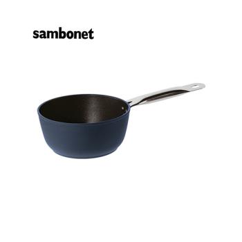 義大利Sambonet / Midnightblue 銀離子不沾牛奶鍋18cm(星空藍)