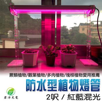 君沛 植物燈 防水植物燈 燈管 led 植物燈管 25瓦 2呎 紅藍混光 三防燈 臺灣製造 保固一年