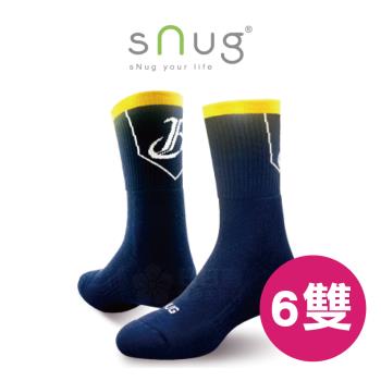 【6雙組】sNug 中信兄弟精品中筒運動襪 (除臭襪)