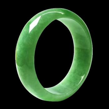 【森茂珠寶】天然翡翠A貨 冰透水潤滿綠超寬版圓鐲