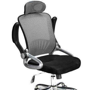【Aaronation 愛倫國度】透氣網背可調式扶手電腦椅辦公椅(T1-CH-02S)