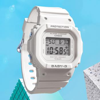 CASIO 卡西歐 BABY-G 經典人氣方形電子錶 (BGD-565-7)