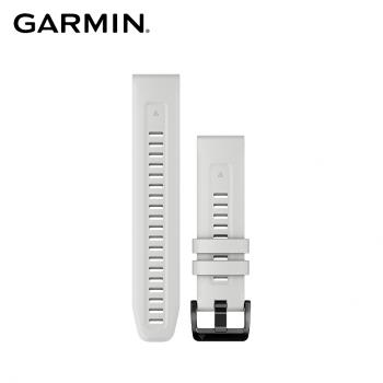 【GARMIN】 QuickFit 22mm 大理石白矽膠錶帶