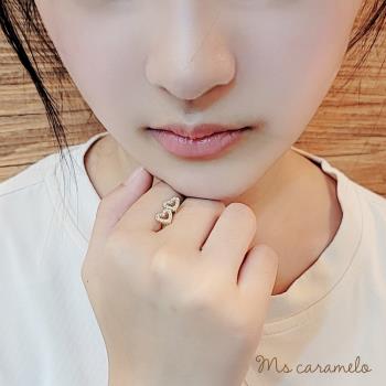 【焦糖小姐 Ms caramelo】925純銀 鋯石愛心耳環