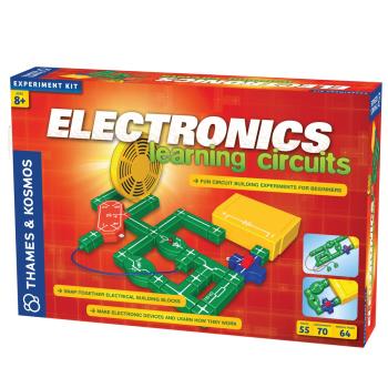 英國T&amp;K 越玩越聰明STEAM寶盒：8歲學電子：彩色電路積木 Thames &amp; Kosmos 615819