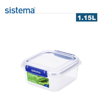 【紐西蘭SISTEMA】 扣式防漏保鮮盒/收納盒1.15L